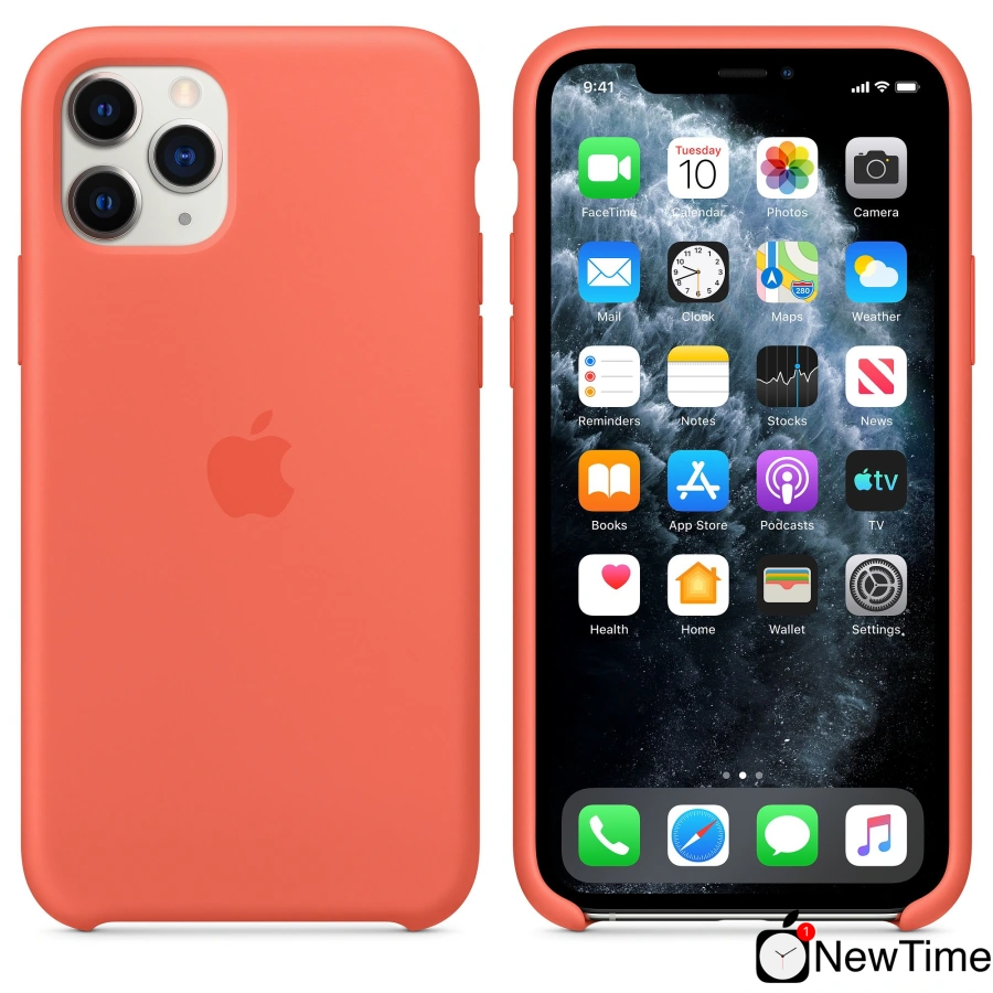 Чехол Apple iPhone 11 Pro Max Silicone Case LUX COPY - Clementine/Orange (MX022)